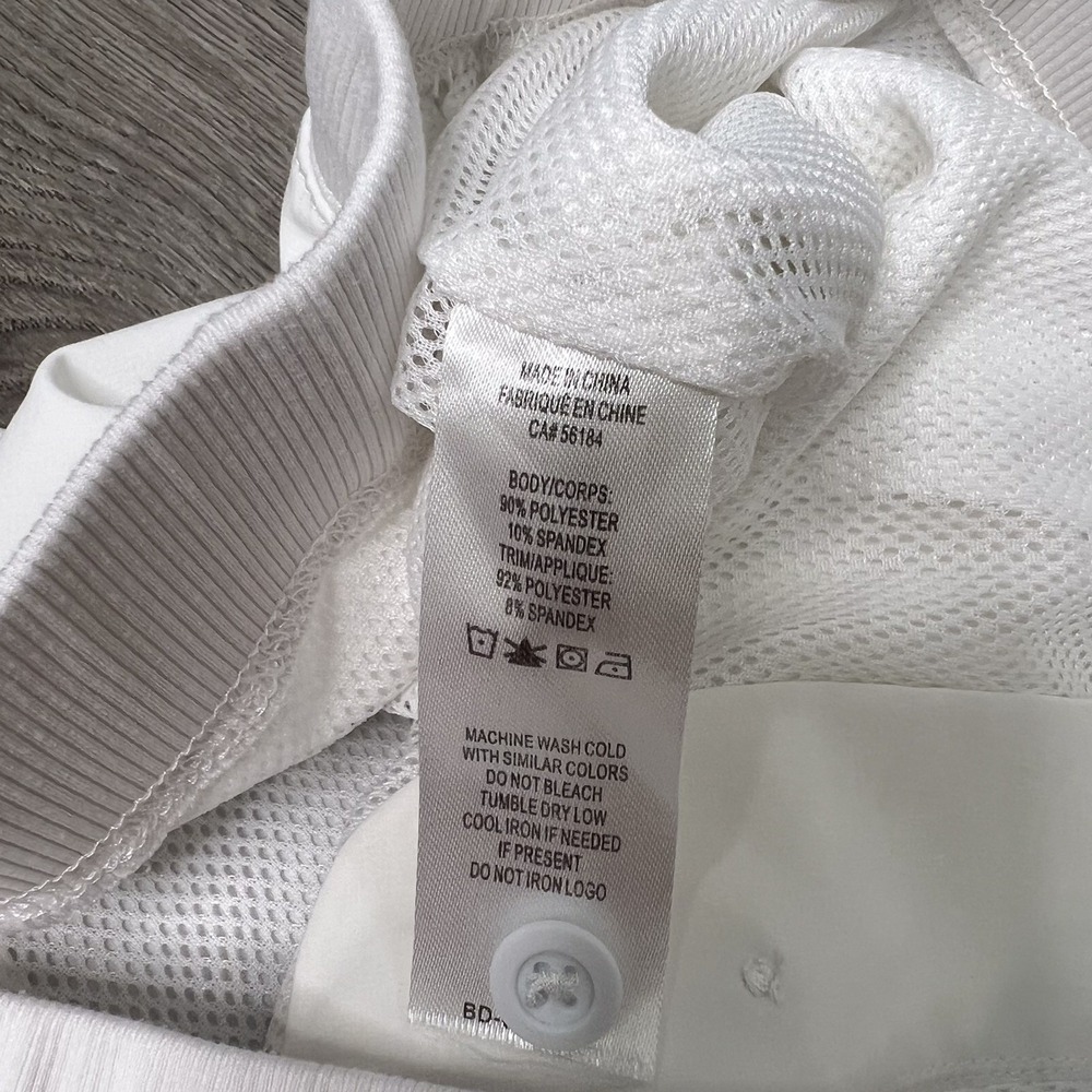 B Draddy Sport Mesh Lined Shorts Mens Size Xtra Large Inseam 6" White - Picture 6 of 14
